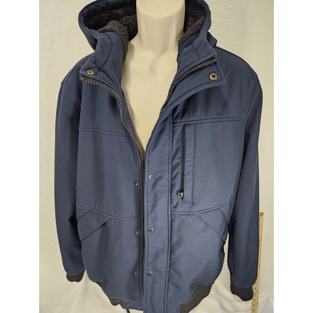 Levi's men's soft shell sherpa-lined hooded bomber jacket. Sz XL